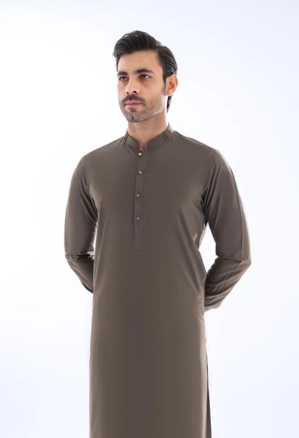 Dust Grey Unstitched Wash & Wear Shalwar Kameez