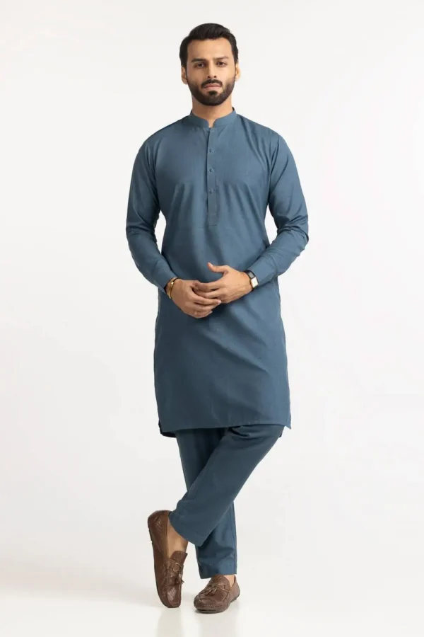 benito Blue Unstitched Wash & Wear Shalwar Kameez