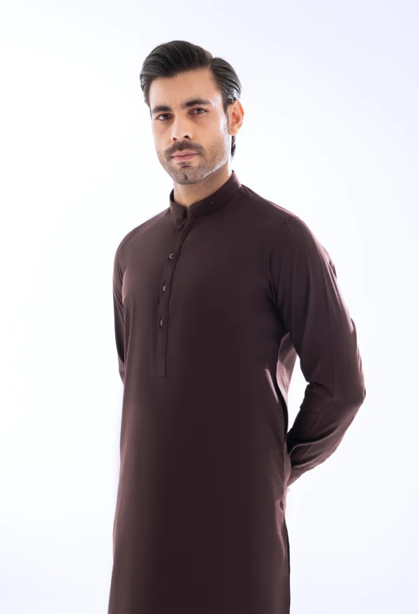 Deep Mehroon Unstitched Wash & Wear Shalwar Kameez