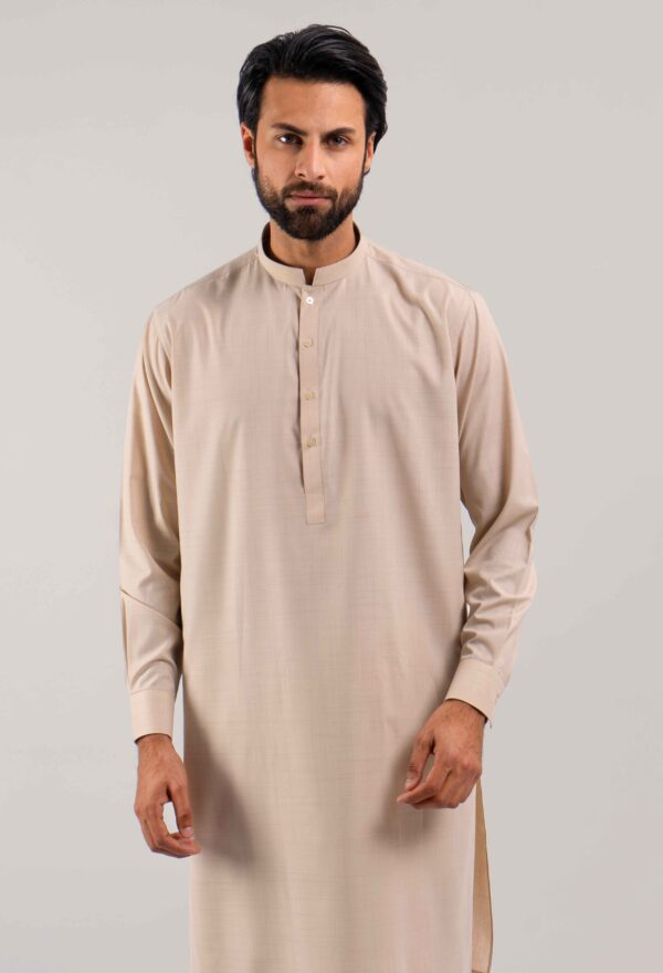 Pine Brown Unstitched Wash & Wear Shalwar Kameez